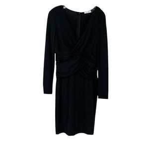slim fit dress slacks London Times Plus Size Twist-Front Ruffle-Hem Midi Dress - Ivory Lilac main image 1
